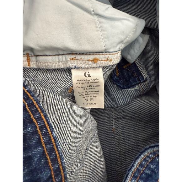 GOOP G. LABEL High Rise Wide Leg Crop Jeans Women's Sz 29 - Picture 5 of 6